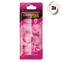 3x Packs California Scents Coronado Cherry Scent Lei Car Hanging Air Freshener - £14.07 GBP