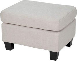 Ottoman In Linen And Fabric By Christopher Knight Home. - £100.18 GBP