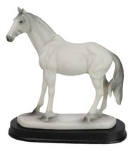 Equine Rare Breed Camarillo White Horse Steed Model Figurine On Base 6.25&quot;L - €20,53 EUR