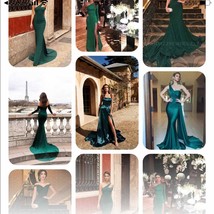 Alamour green strapless maxi dress gown - £120.15 GBP