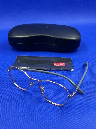Ray Ban RB 6470 3094 Rose Gold Metal Eyeglasses Frame Gray Temples 50 17... - £36.96 GBP