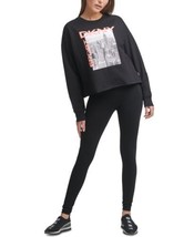 DKNY Womens Sport City Skyline Graphic Sweatshirt Color Black Size X-Small - £39.39 GBP
