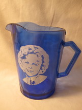 1930&#39;s Hazel-Atlas Blue Honeycomb 5&quot; blue glass pitcher: Shirley Temple - rare - £27.91 GBP