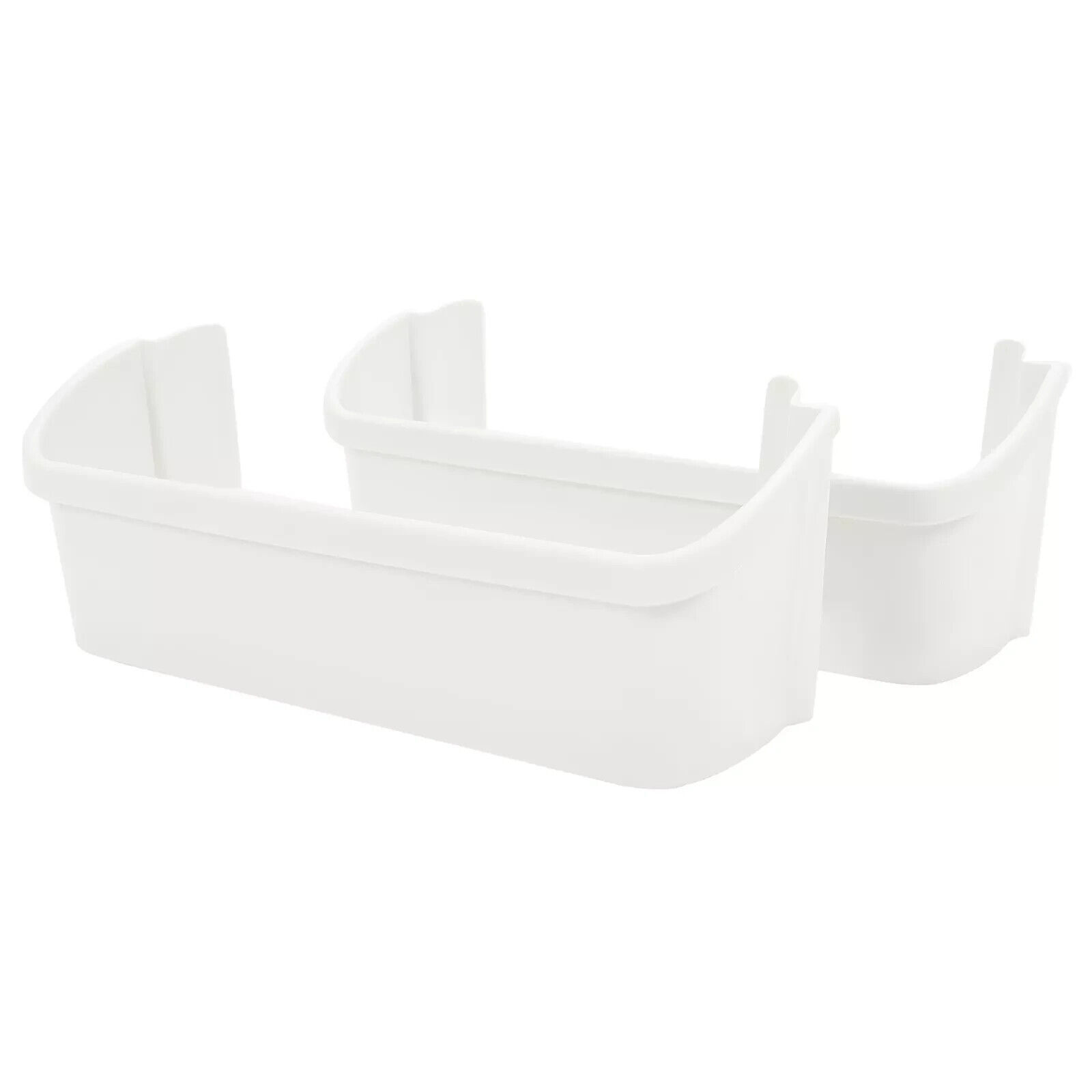 2Pc White Lower Door Bin Shelf Compatible with Frigidaire Refrigerator 2... - $14.84
