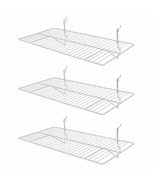 Only Hangers White Wire Slatwall/Gridwall Shelves 24&quot; L x 12&quot; D Pack of ... - €25,67 EUR+