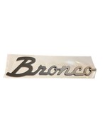 Ford Bronco Classic Script Fender Badge Logo Flat Black Peel And Stick 1... - $27.34 CAD