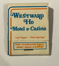 Matchbook Westward Ho Motel &amp; Casino Las Vegas Palm Springs Matches - £6.04 GBP