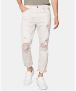 Zeegeewhy Mens Slim Tapered Crop Ripped Denim Cruiser Jeans - $180.57 MXN