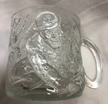 VINTAGE 1995 BATMAN FOREVER Dc Comics RIDDLER Etched Glass MUG CUP Mcdon... - $18.32