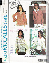 Misses&#39; SET of TOPS Vintage 1976 McCall&#39;s Pattern 5300 Size Medium - $12.00