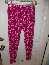 Lularoe Ice Cream Cone Leggings Unicorn Deep Pink One Size EUC - $22.50