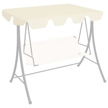 Replacement Canopy for Garden Swing Cream 150/130x105/70 cm - £17.13 GBP