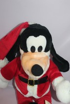 Walt Disney Goofy In Santa Outfit Vintage Stuffed Animal Plush 17&quot; - £19.45 GBP