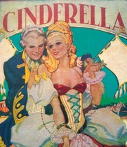 Cinderella Theatre Show Mini Poster Print 1930&#39;s Original Lithograph Art... - £26.54 GBP