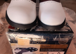 TZ GOLF - FootJoy DryJoys Women&#39;s Size 6 N Leather Golf Shoes #99093 - £62.26 GBP