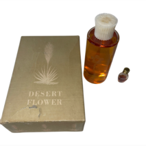 Vintage Leigh Desert Flower Toilet Water Cologne Splash Glass Perfume Bo... - $49.99