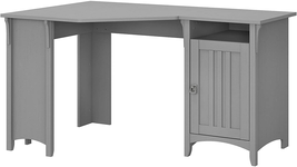 Bush Furniture Salinas 55W Corner Desk with Storage in Cape Cod Gray - £293.59 GBP