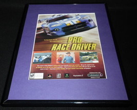 Pro Race Driver 2002 PS2 XBox Framed 11x14 ORIGINAL Vintage Advertisement - £27.65 GBP
