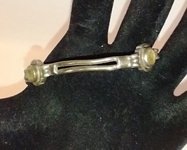 Antique sterling silver bracelet with Citrine? stones.  7 inches - £30.37 GBP