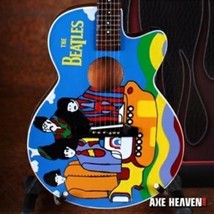 THE BEATLES - Yellow Submarine 1:4 Scale Acoustic Guitar AXE HEAVEN ~Bra... - £25.69 GBP