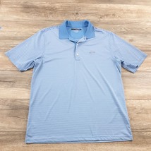 Greg Norman Mens Large Short Sleeve Shirt Play Dry Golf Athletic Blue Sport - £11.02 GBP