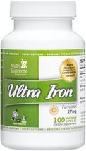 Nutri-Supreme Research Ultra Iron - 100 Vegetarian Capsules - £18.25 GBP