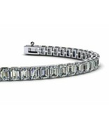 Party Wear 20Ct simulated Diamond Tennis Bracelet 14K White Gold Plated ... - £160.75 GBP