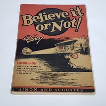 VTG Believe it or Not by Ripley Book Simon and Schuster Lindbergh Cover 1929 - £36.64 GBP