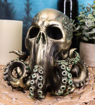 Ocean Monster Terror Kraken Cthulhu Skull Figurine 6&quot;H Mythical Giant Octopus - £30.36 GBP