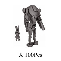 Star Wars Gun Metal Gray B2 Super Battle Droids Cannon Arm 100Pcs Minifigure Set - $32.96