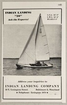 1947 Print Ad Indian Landing 20&#39; Sail Boats Baltimore,Maryland - £9.60 GBP
