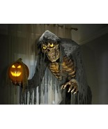 Animated PROWLING JACK Talking Skeleton &amp; Pumpkin Halloween Haunted Hous... - £553.10 GBP