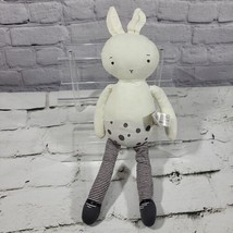 Bunnies By The Bay Plush Bunny 14” Stuffed Animal Rabbit Doll Whate Gray Spots  - £9.34 GBP