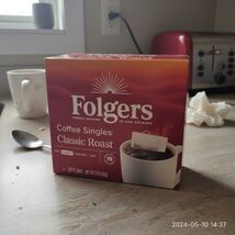 Folgers Classic Roast Medium Roast Single-Serve Coffee Bags, 19 Count (P... - $27.79 CAD