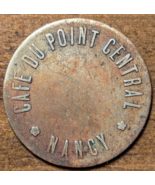 Nancy, Grand Est Region, France Cafe Du Point Central 20 c Trade Token - £14.80 GBP