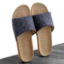 Leisure Spring Summer Women Hemp Slippers Indoor Breathable Healthy Lovers Shoes - £19.99 GBP