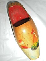 Wooden Dutch Shoe Hand painted Wall Decoration Single Shoe Signed BARRICINI - £11.94 GBP