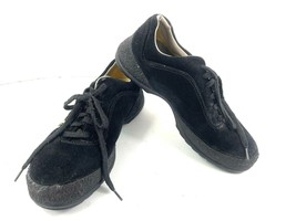 Roots Sneakers Women 7M Shoes Black Suede Leather Lace Up Comfort Casual... - $27.54
