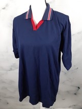 Time Out Womens Blue Short Sleeve Collared Polo Shirt 2XL 22-24 Cotton - $264.99 MXN