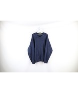 Vintage 90s Streetwear Mens Large Faded Blank Cotton Knit Crewneck Sweat... - $60.86 CAD