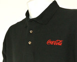 COCA-COLA Merchandiser Employee Uniform Polo Shirt Black Size L Large NEW - $25.49