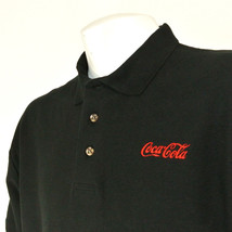 COCA-COLA Merchandiser Employee Uniform Polo Shirt Black Size L Large NEW - £20.30 GBP