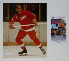 Alex Delvecchio Signed 8x10 Photo 1997 Donruss Detroit Red Wings HOF JSA COA - £19.77 GBP