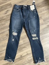 Abercrombie &amp; Fitch Curve Love The Skinny High Rise Mom Jeans Size 29 8R - £37.84 GBP