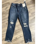 Abercrombie &amp; Fitch Curve Love The Skinny High Rise Mom Jeans Size 29 8R - £37.27 GBP