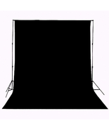HMTFOTO 5X7Ft Video Studio Solid Black Photography Backdrop Background C... - £12.07 GBP