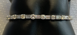 Vtg Platinum Diamond Bracelet 20.67g Fine Jewelry 6.75&quot; 11.86 CTW VS1 I Color - £9,592.23 GBP