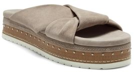 Vince Camuto Rareden Size 9.5 M Women&#39;s True Suede Platform Slide Sandal... - $34.26 CAD