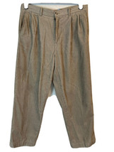 Men&#39;s Beige Covington Pleated Corduroy Pant. 38 X 32. 100% Cotton. - $28.46 CAD
