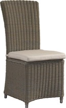 Dining Chair Padmas Plantation Nico Powder-Coated Gray Aluminum Woven Resin - £1,314.20 GBP